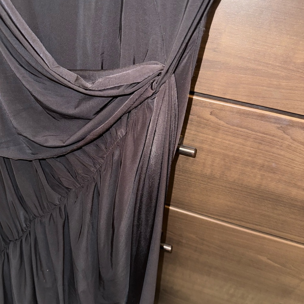 NWT *short sleeve* Naked Wardrobe Black Mock Neck Maxi Dress Size M - Picture 5 of 9